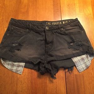 Denim cut off shorts