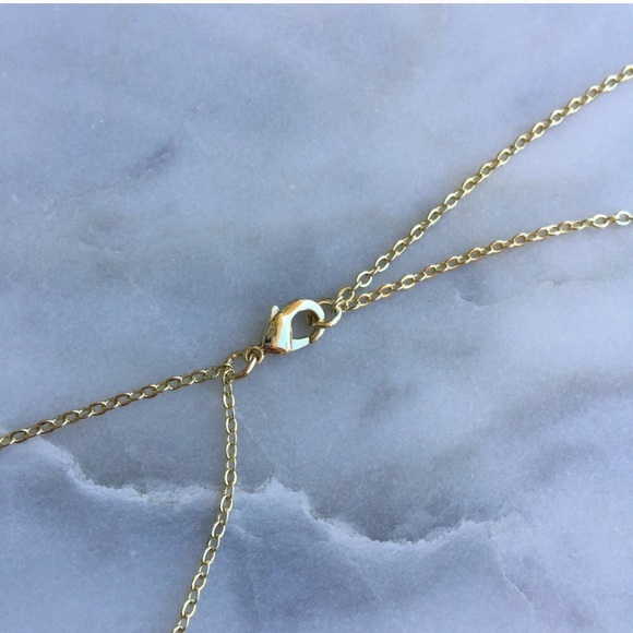 🌟HP 4/2 & 11/8🌟 Layered Druzy Feather Necklace - Picture 5 of 5