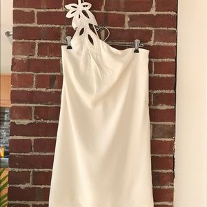 Tibi New York white one-shoulder dress