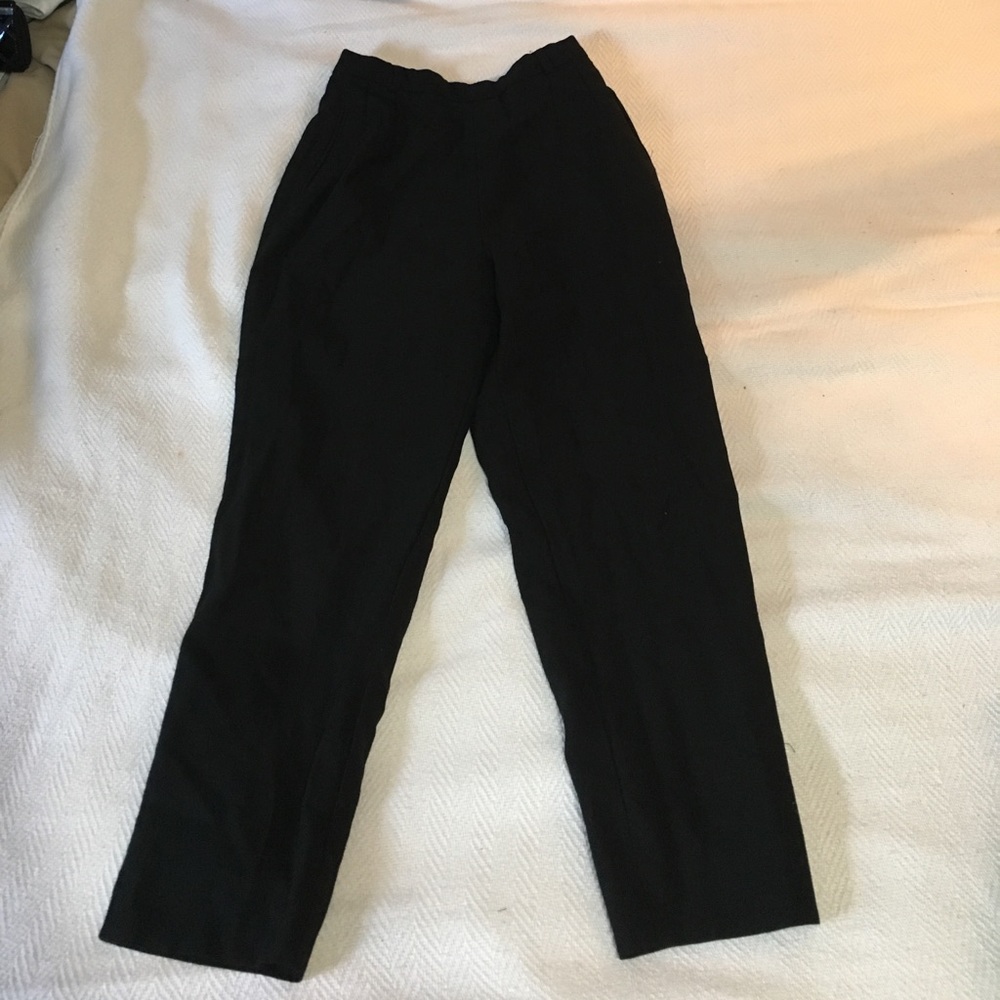 High-waisted side-zip pants