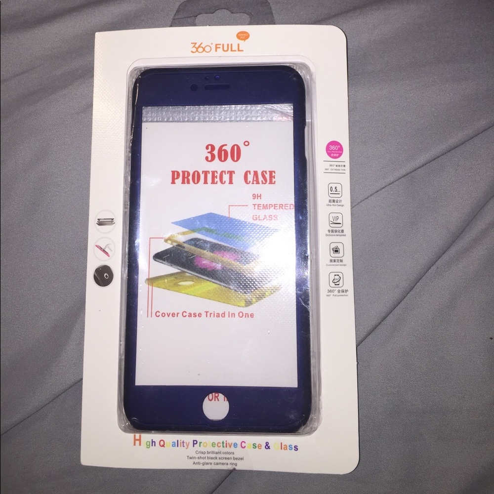 Navy blue 360 hard case, for iPhone 6+ or 6s+