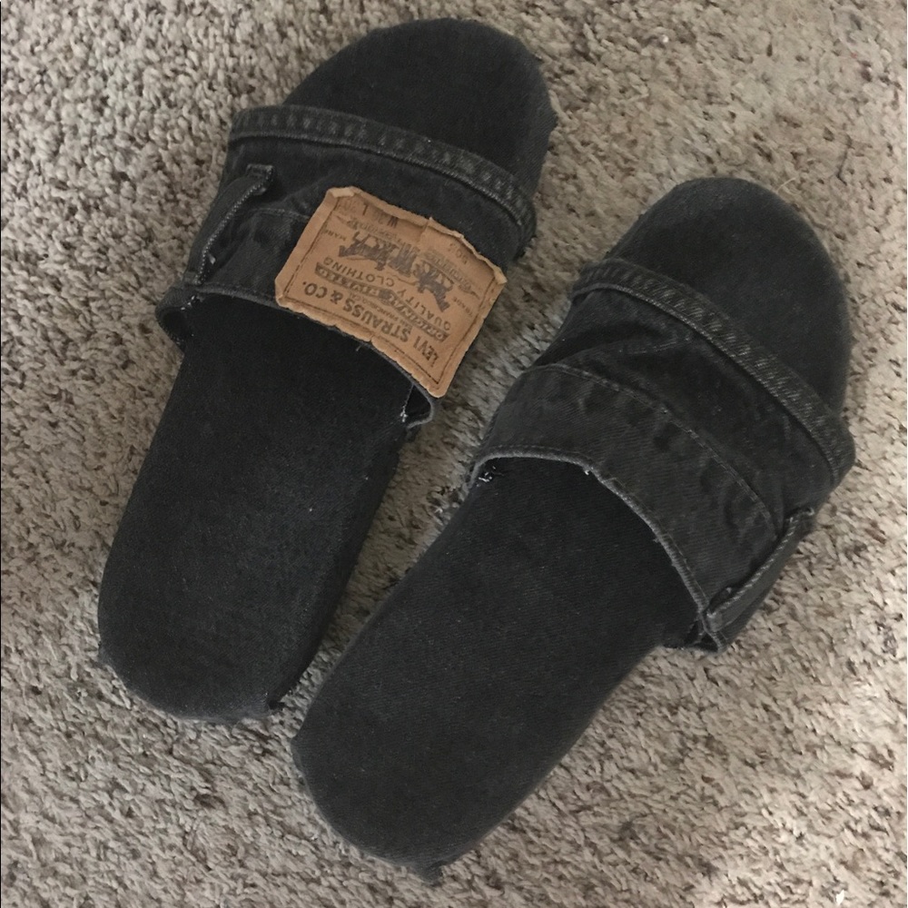 Custom made Levi's flip flops