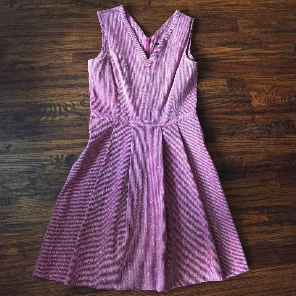 Theory V Neck Flare Dress Sleeveless NEW