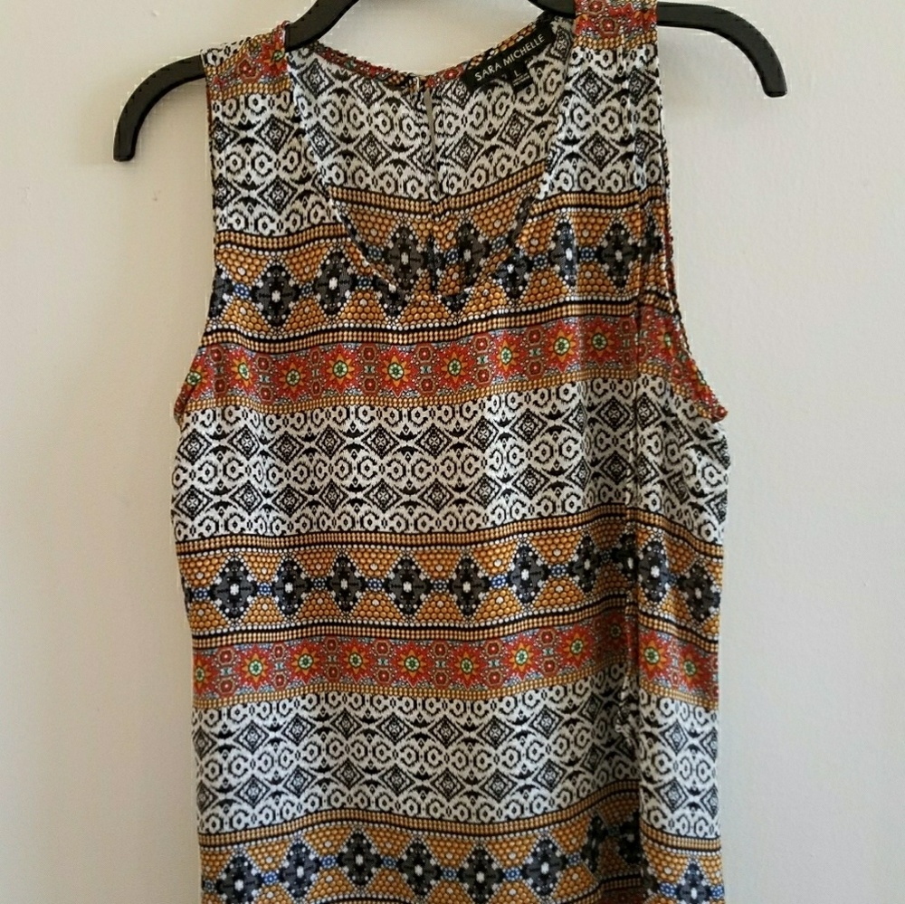Sarah Michelle layered sleeveless top
