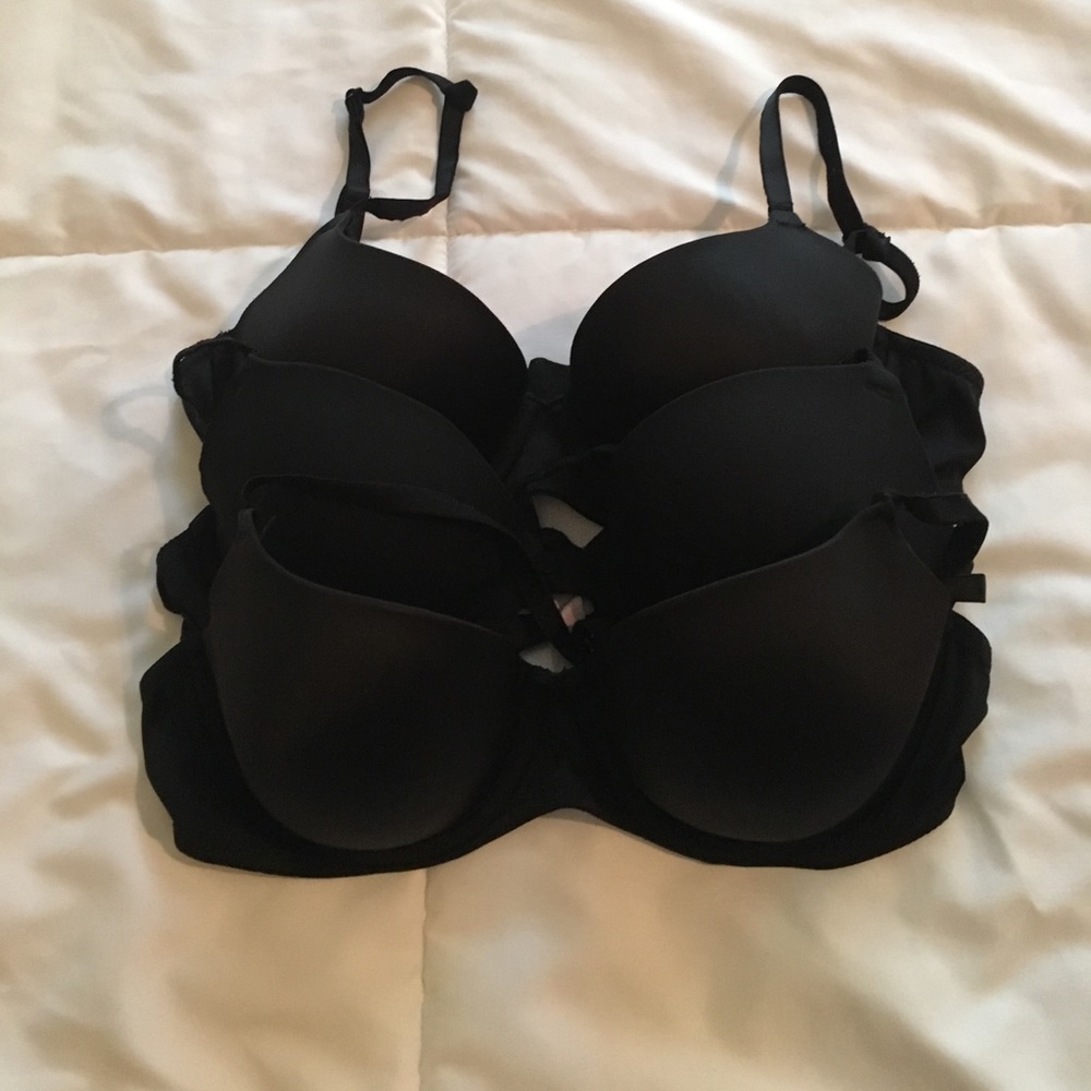 (3) PINK Wear Everywhere Lightly Lined Bras 34B