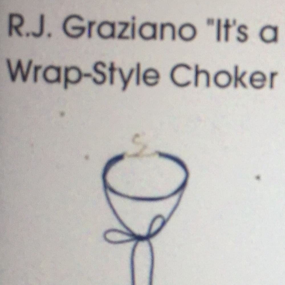 R J Graziano "It's A Wrap" Choker💙💙in denim blue