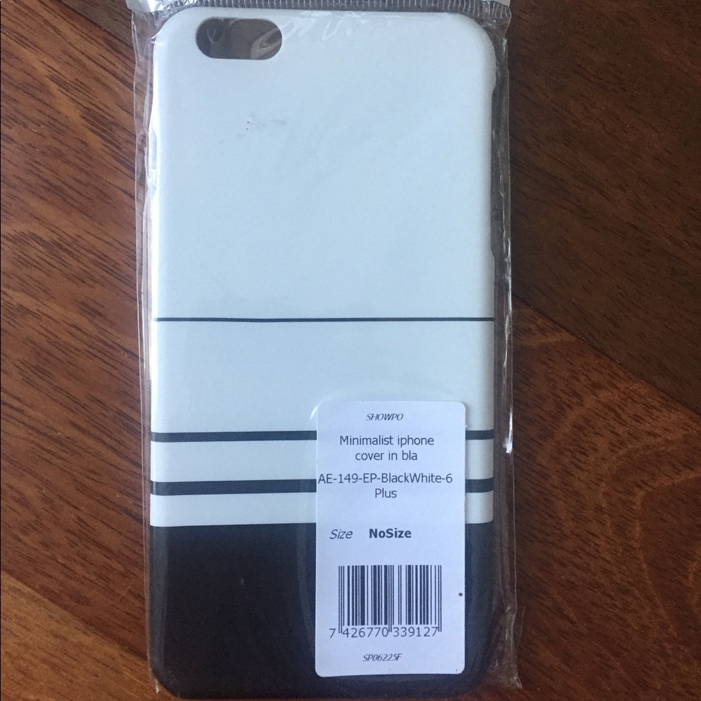 Black and white stripped phone case