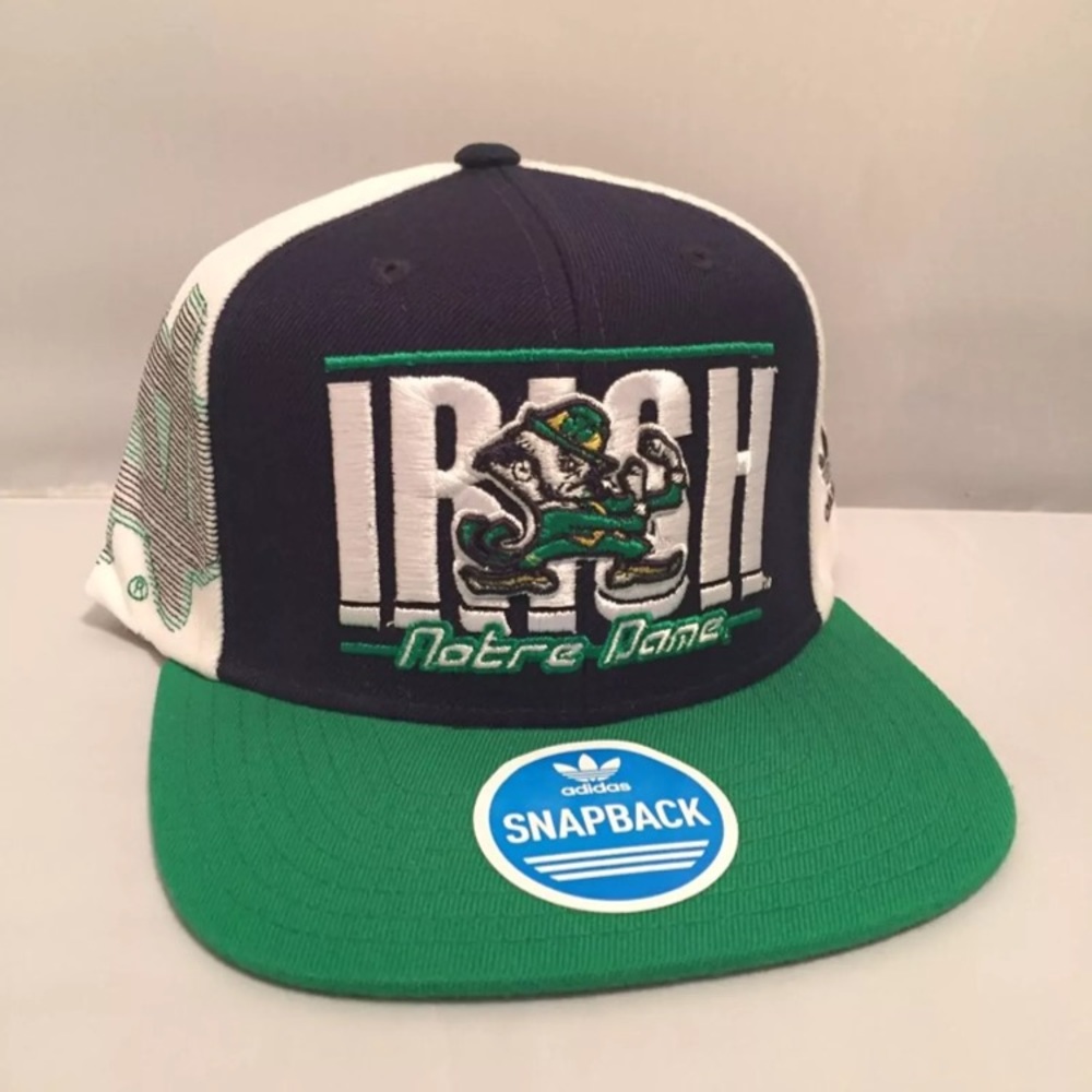 Norte Dame Irish Strapback Hat Nwt