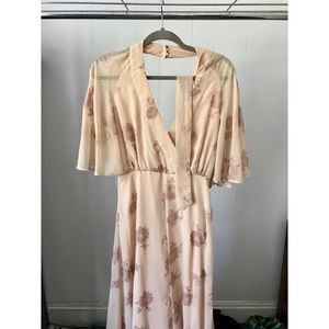 ASOS Flutter Sleeve Maxi Dress