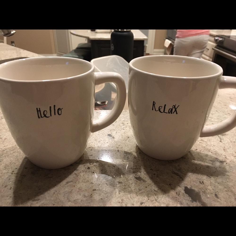 Rae Dunn Coffee Mug Set