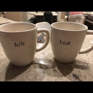 Rae Dunn Coffee Mug Set