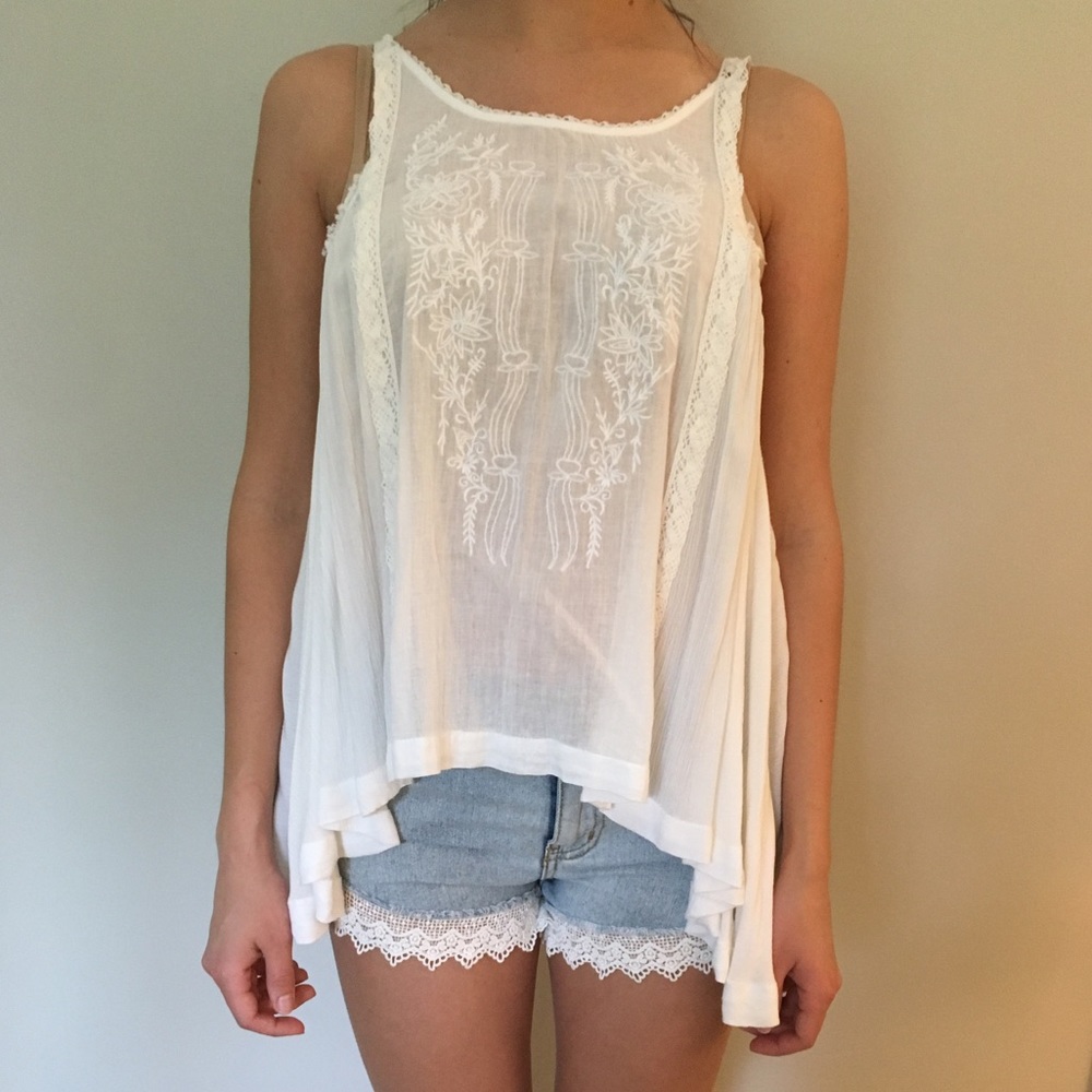 Free people white top
