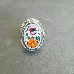 Flower Ring made in Italy
