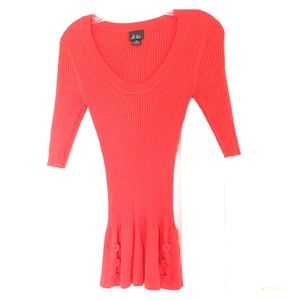 "Dots" orange sweater