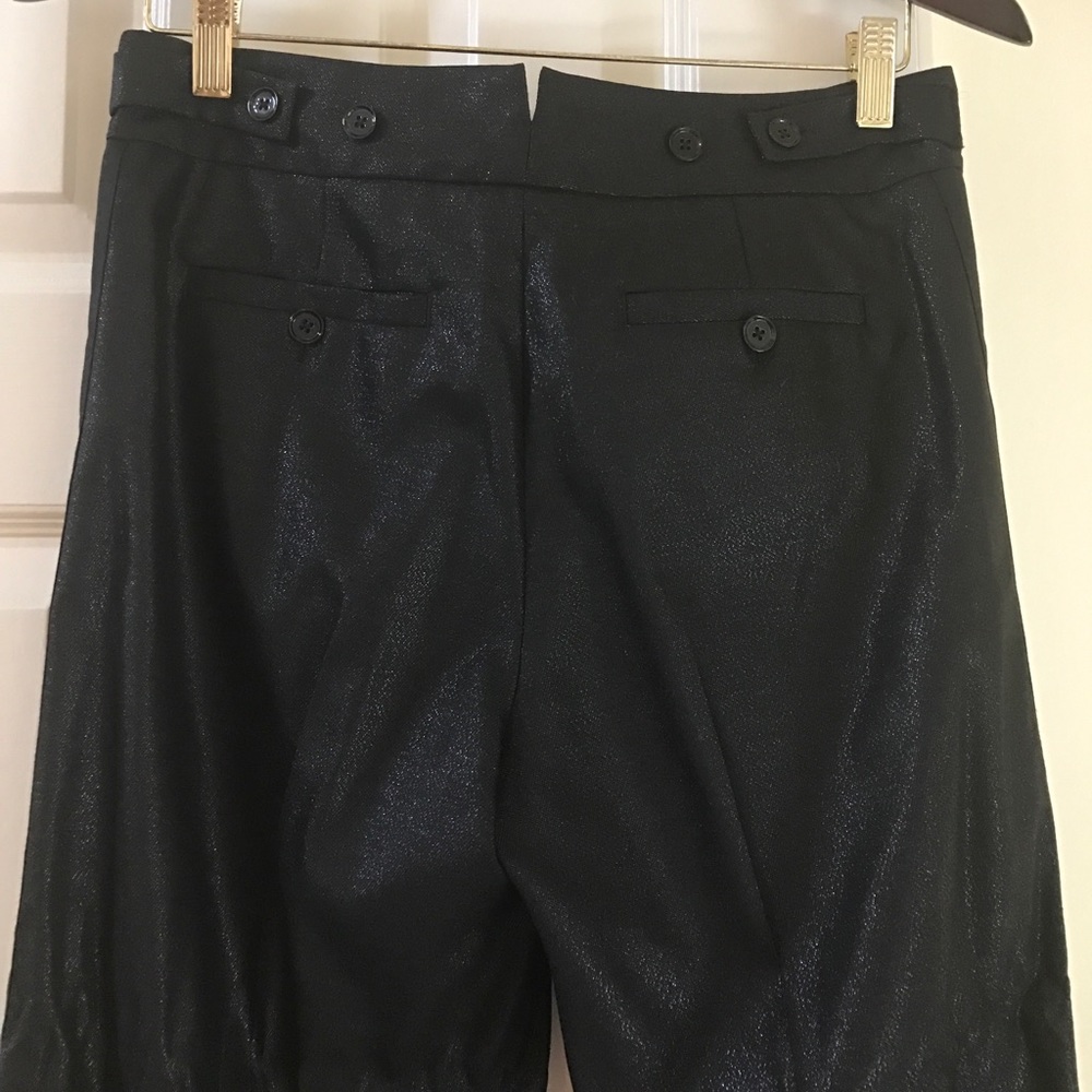 Robert Rodriguez Slacks Sz 6 shiny black. Evening