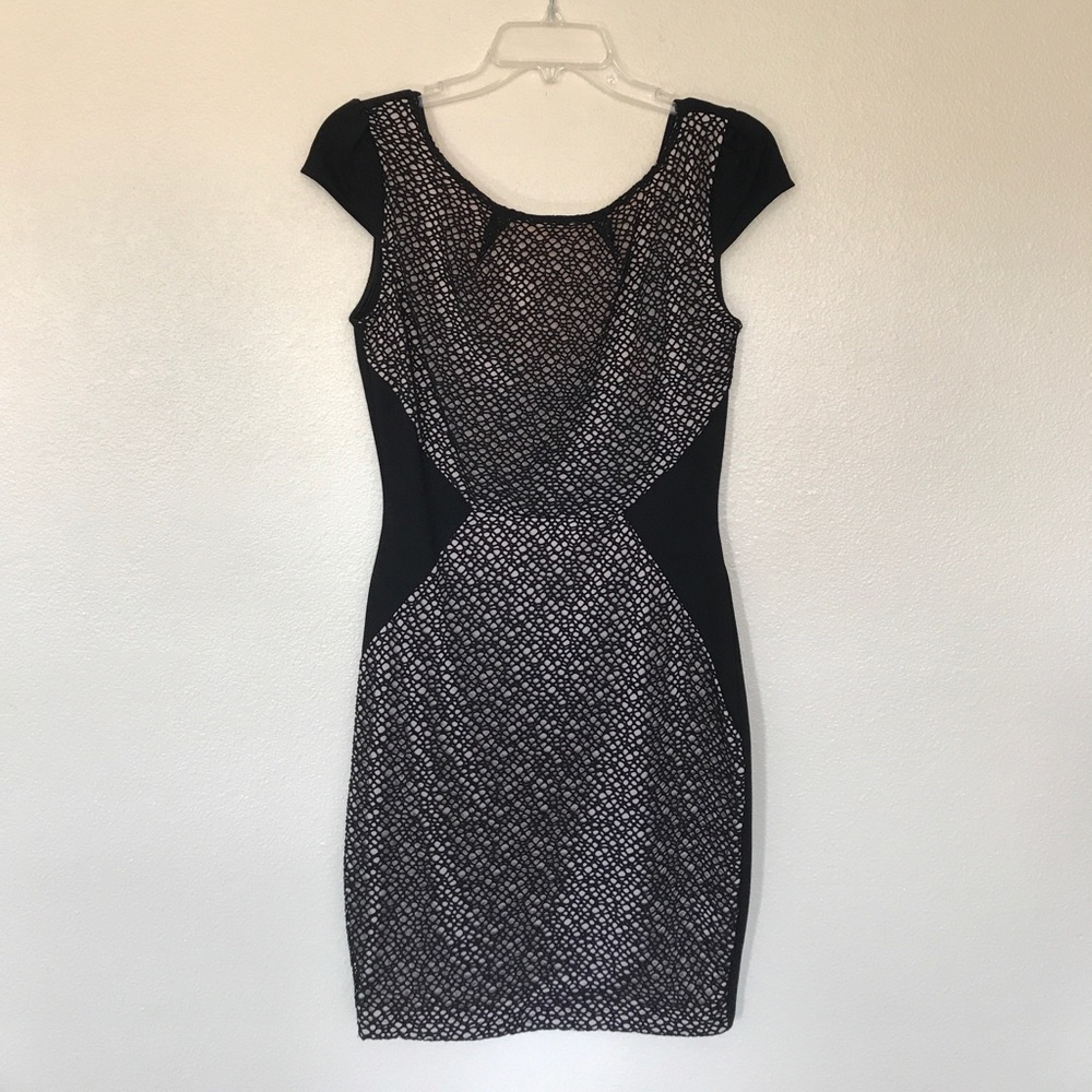 Sabora Black and cream Cocktail Dress, size M