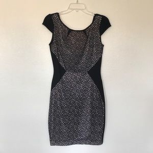 Sabora Black and cream Cocktail Dress, size M