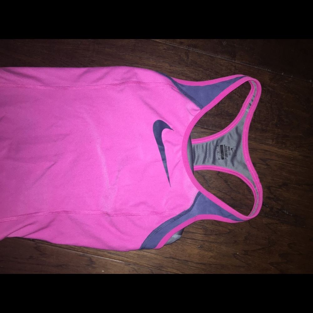 Pink Nike Dri Fit tank top