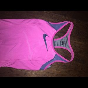 Pink Nike Dri Fit tank top