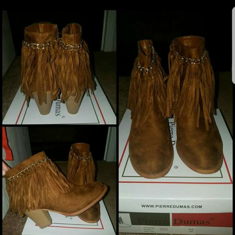 Fringe booties