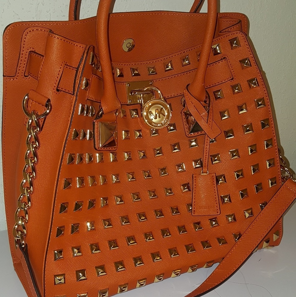 Michael Kors Hamilton Studded Bag.