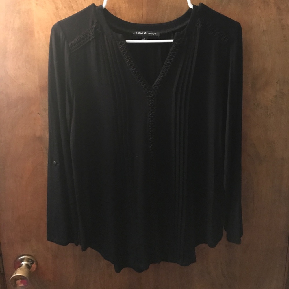 Black V neck