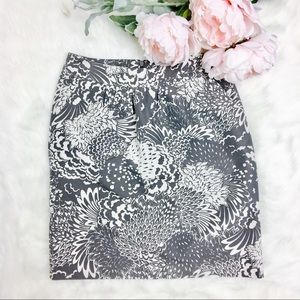 Halogen Nordstrom Silk Blend Floral Pencil Skirt