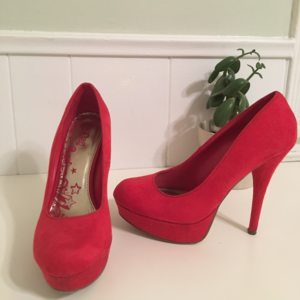 Red Suede Heels