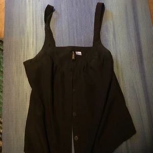 Black H&M Divided button down tank top