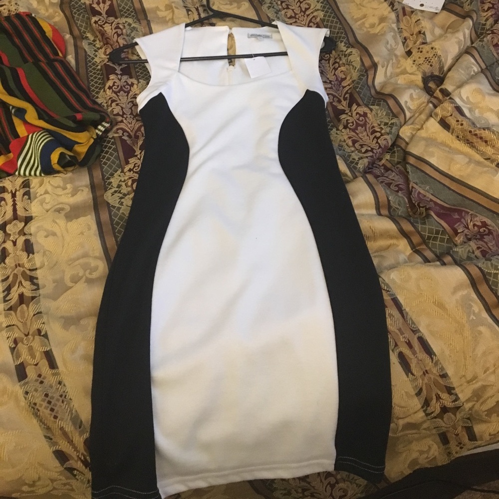 White & Black Dress