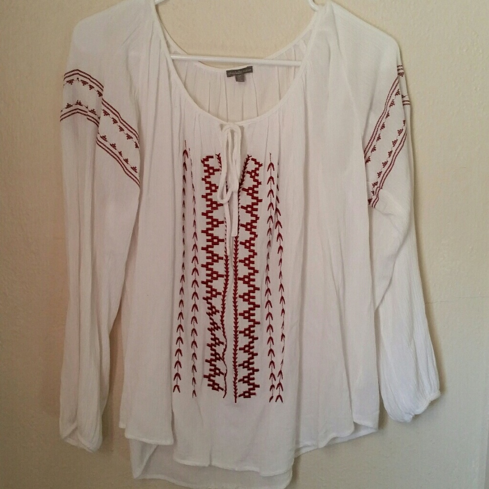 Boho flowy 3/4 length shirt