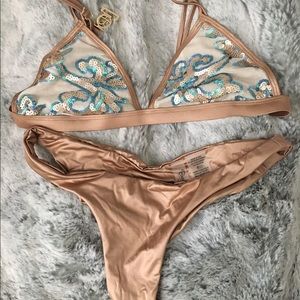Beach bunny bronze bikini