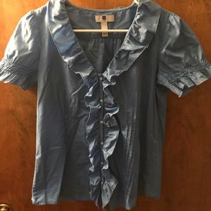 GAP ruffle blouse