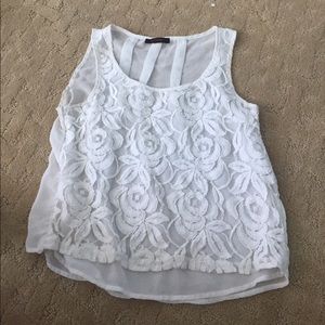 white tank top