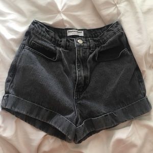 American apparel denim shorts
