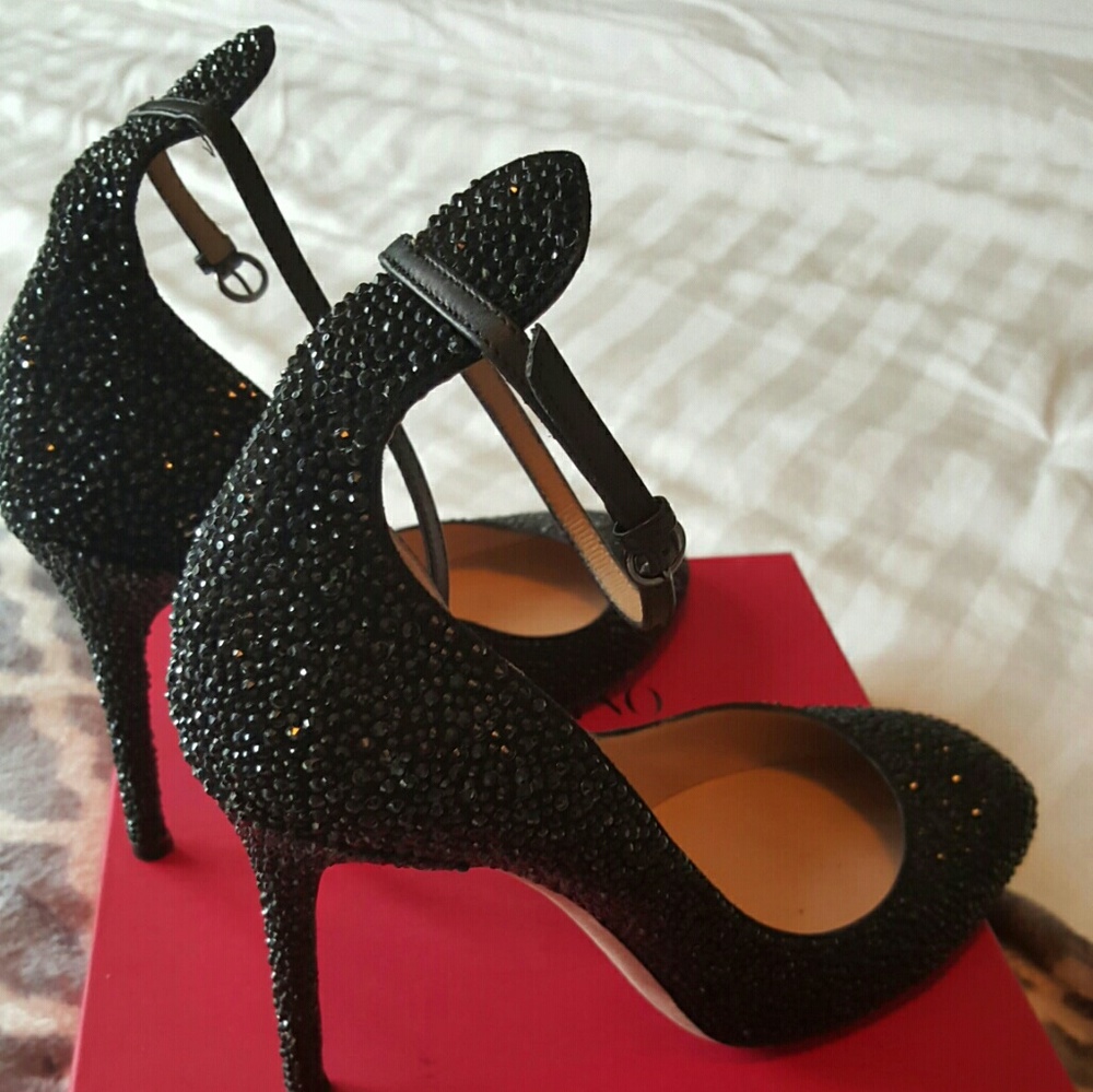 Valentino strass crystal shoes