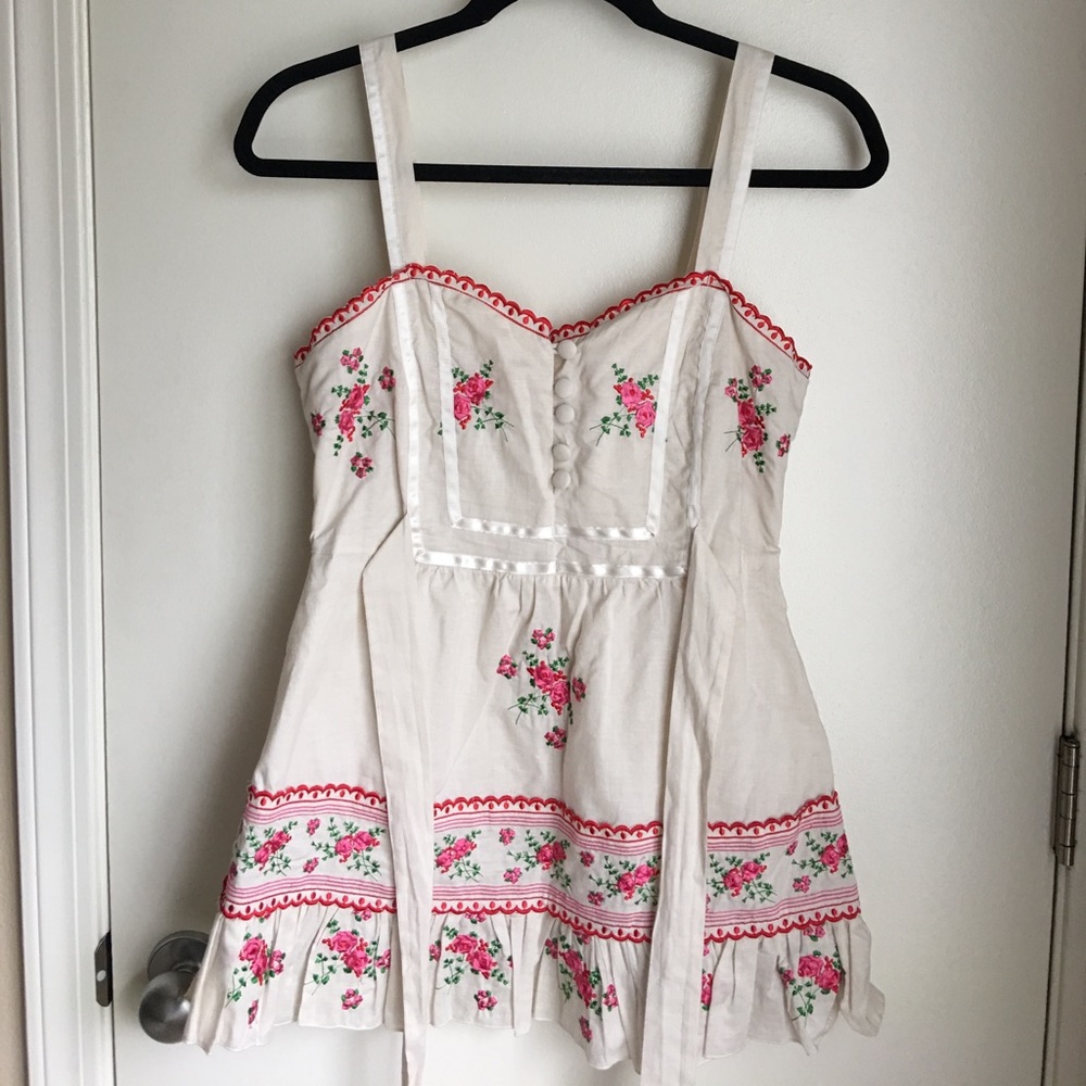 Festive, floral top