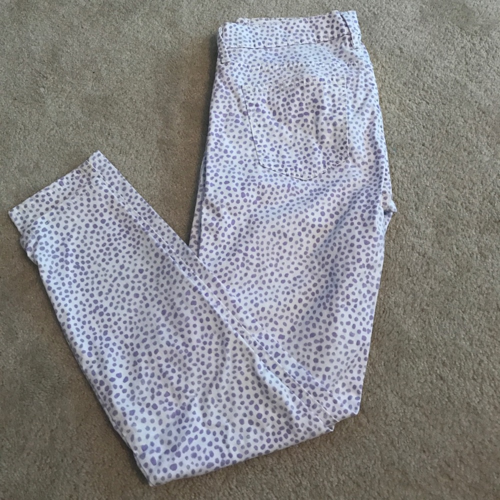 Gap Legging Jean Polka Dot Cropped Pants