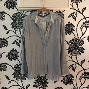 Free People Striped Blouse