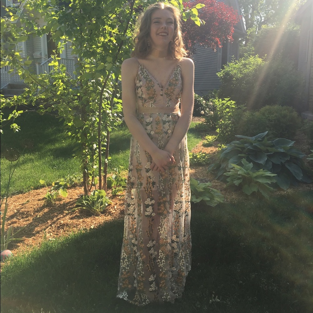 Aqua prom dress