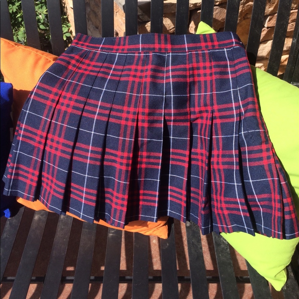 American Apparel plaid uniform skirt