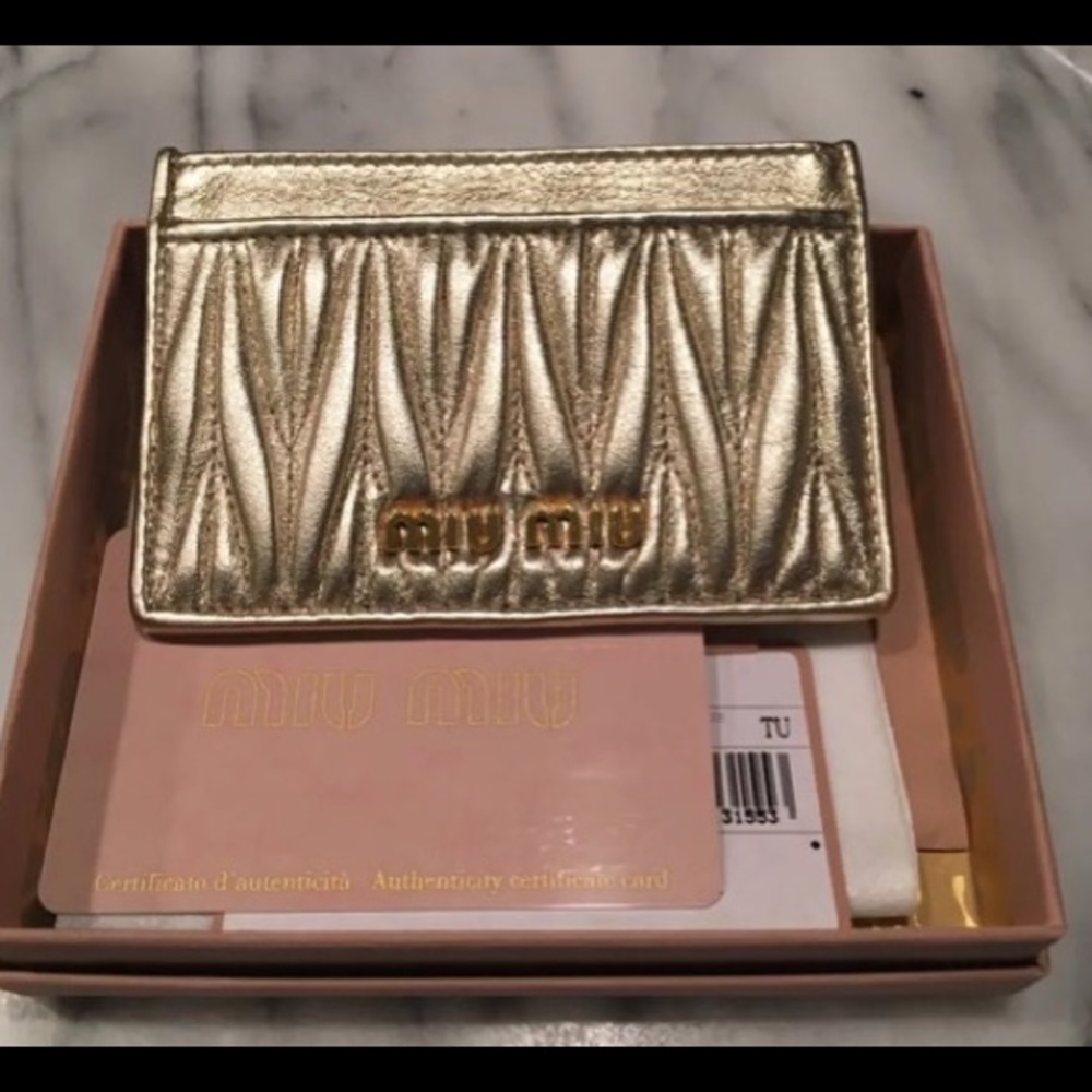 Brand new Miu Miu card wallet
