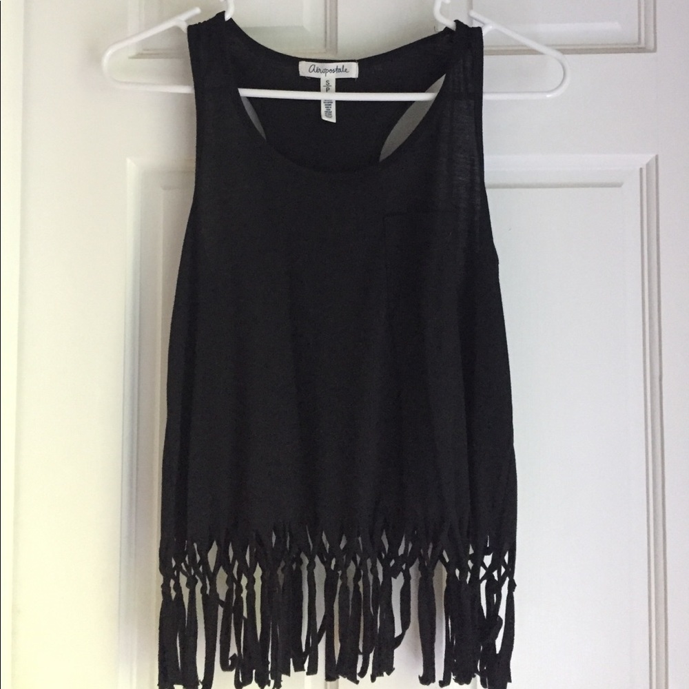 Aeropostale Black Top w/ Tassles
