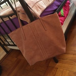 Pale pink tote bag