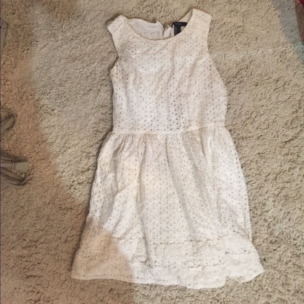 White eyelet dress