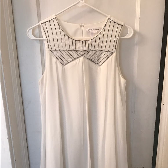 BCBG White Shift Dress - Picture 1 of 5