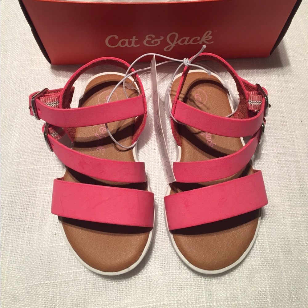 NWT Cat & Jack pink Sandals -  HP 1.4.18! - Picture 2 of 4