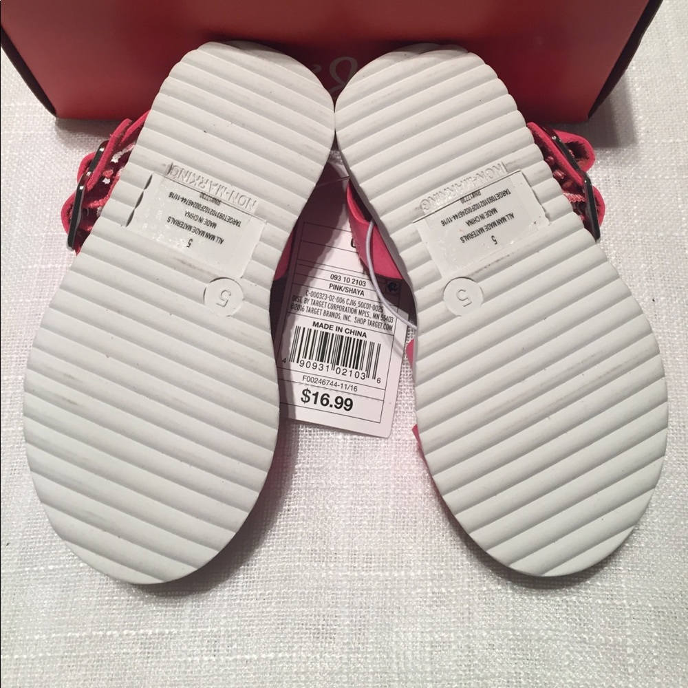 NWT Cat & Jack pink Sandals -  HP 1.4.18! - Picture 3 of 4