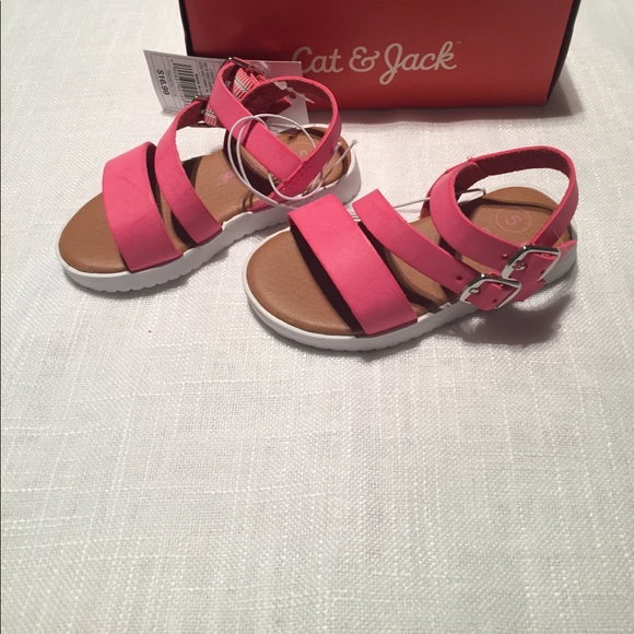 NWT Cat & Jack pink Sandals -  HP 1.4.18! - Picture 4 of 4