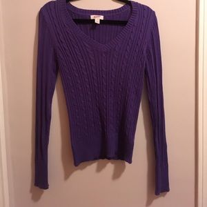 Royal purple pullover sweater